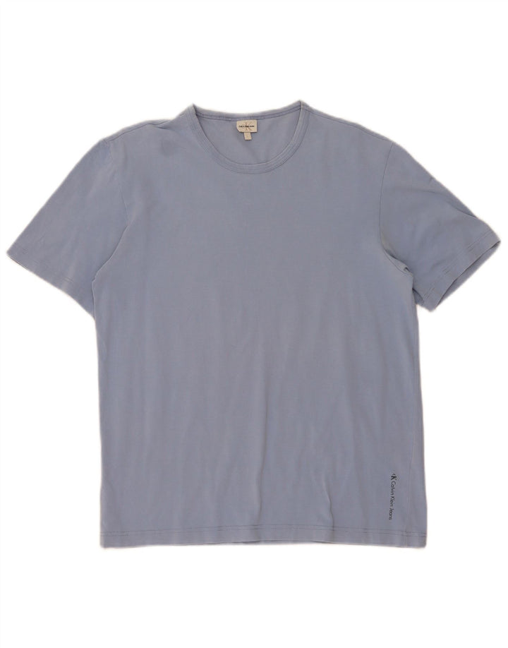 Calvin Klein Herren T-Shirt Top Large Blau