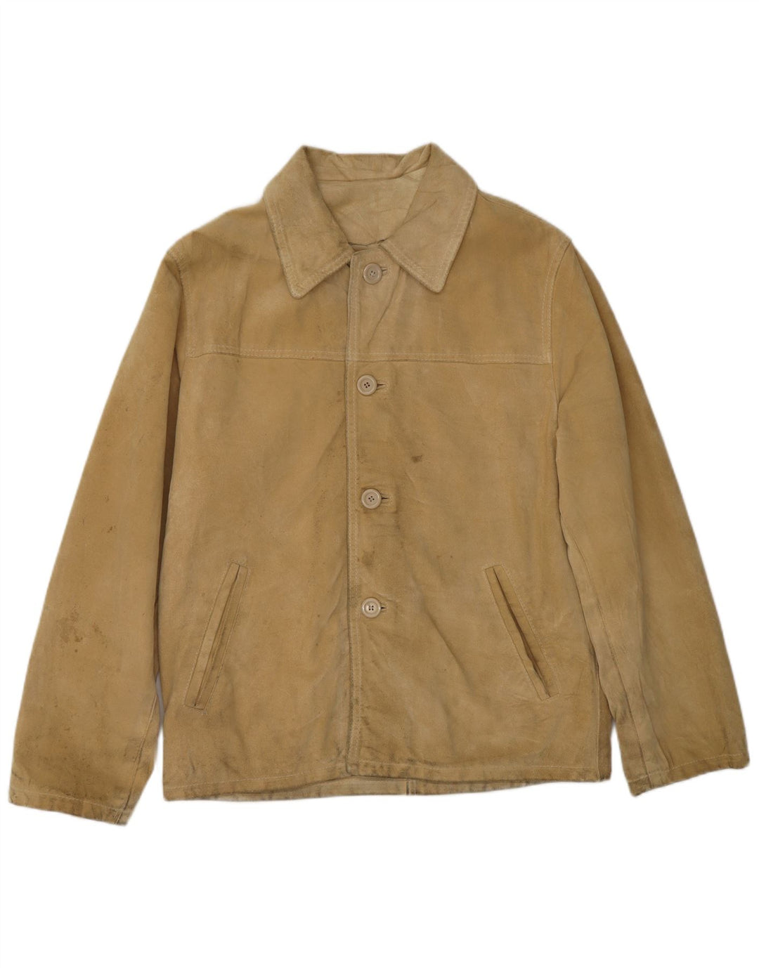 CONBIPEL Herren Wildlederjacke UK 40 Large Beige Leder
