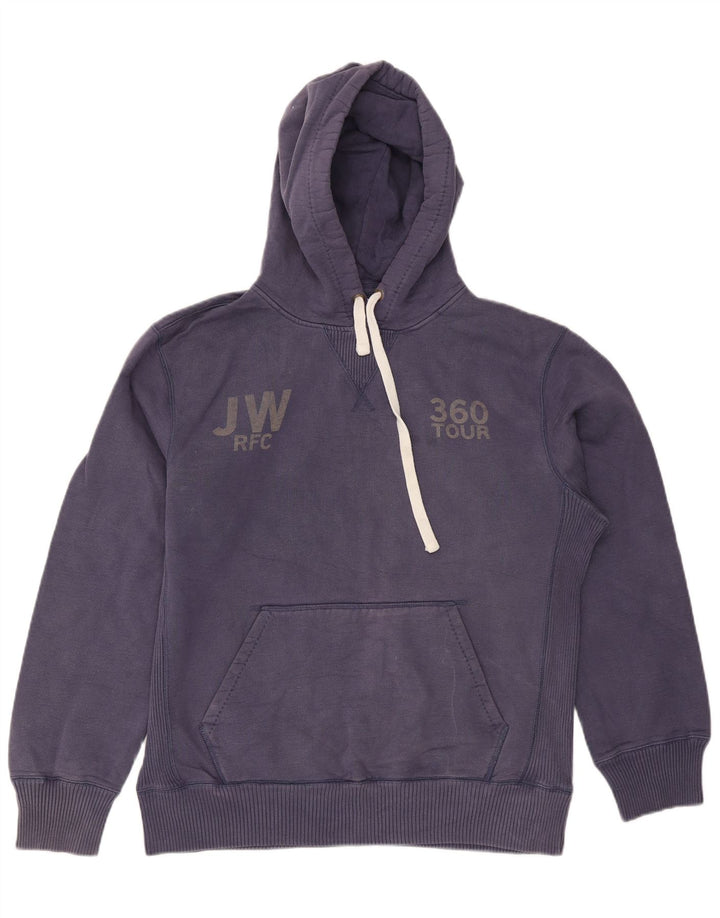 Jack Wills Herren-Kapuzenpullover mit Grafik, mittelgroß, marineblau, Baumwolle