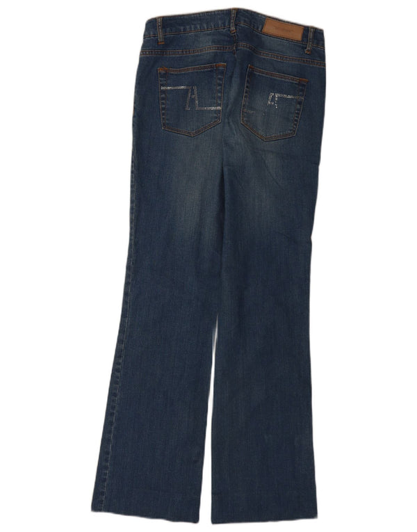 Zara Damen Bootcut Jeans EU 40 Medium W30 L30 Blaue Baumwolle