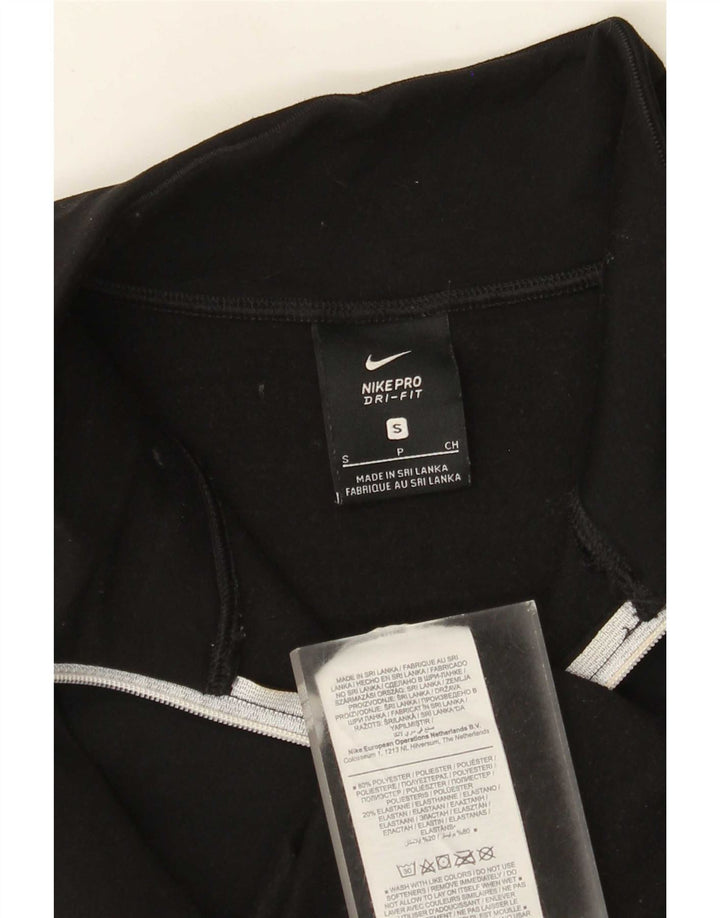 Nike Herren Dri Fit Pullover-Trainingsanzug mit Reißverschluss, Größe S, Schwarz, Polyester
