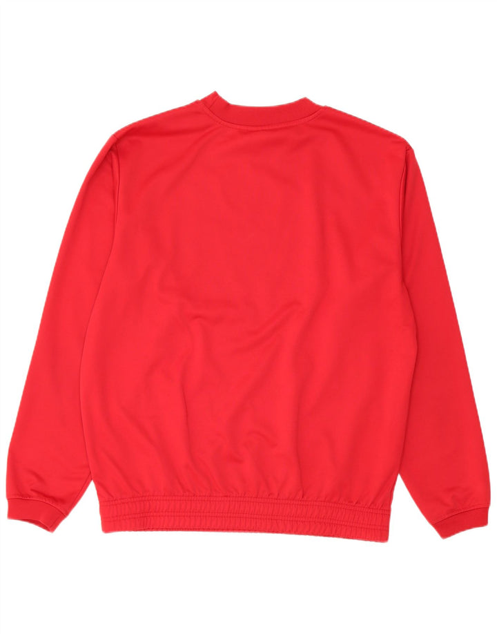 Asics Herren-Sweatshirt mit normaler Passform, Mittelrot, Polyester, Sport