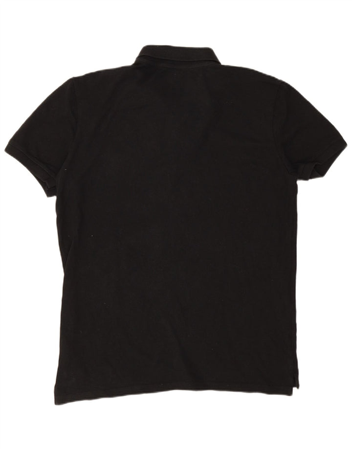 Jack Wills Herren-Poloshirt, groß, aus schwarzer Baumwolle