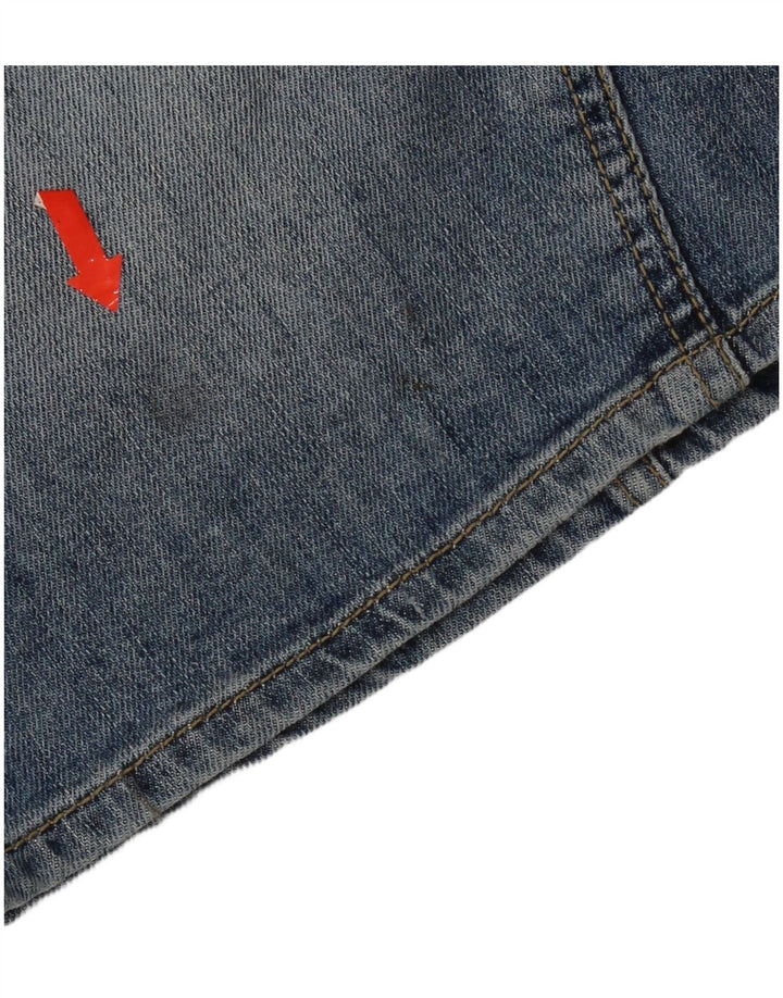 Gas Damen-Jeansrock, Größe S, Größe W28, Blau, Baumwolle