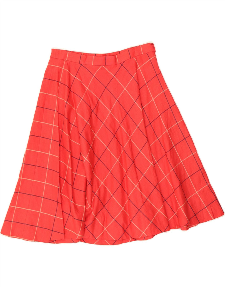 VINTAGE Womens A-Line Skirt IT 46 Large W28  Red Check Vintage Vintage and Second-Hand Vintage from Messina Hembry 