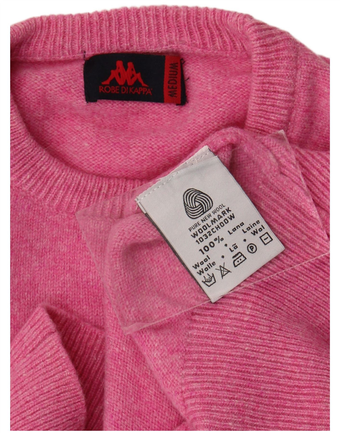 Kappa Damen-Pullover mit Rundhalsausschnitt, UK 14, mittelrosa Wolle