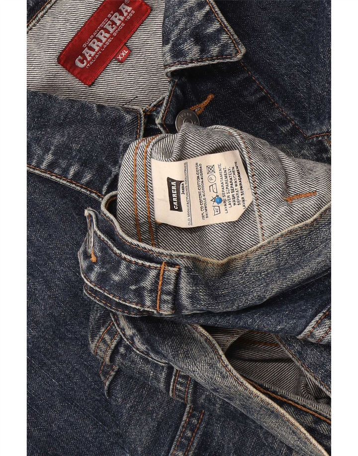 Carrera Herren Jeansjacke UK 44 2XL Blaue Baumwolle