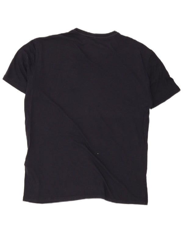 Armani Jeans Herren T-Shirt Top Large Marineblau Baumwolle