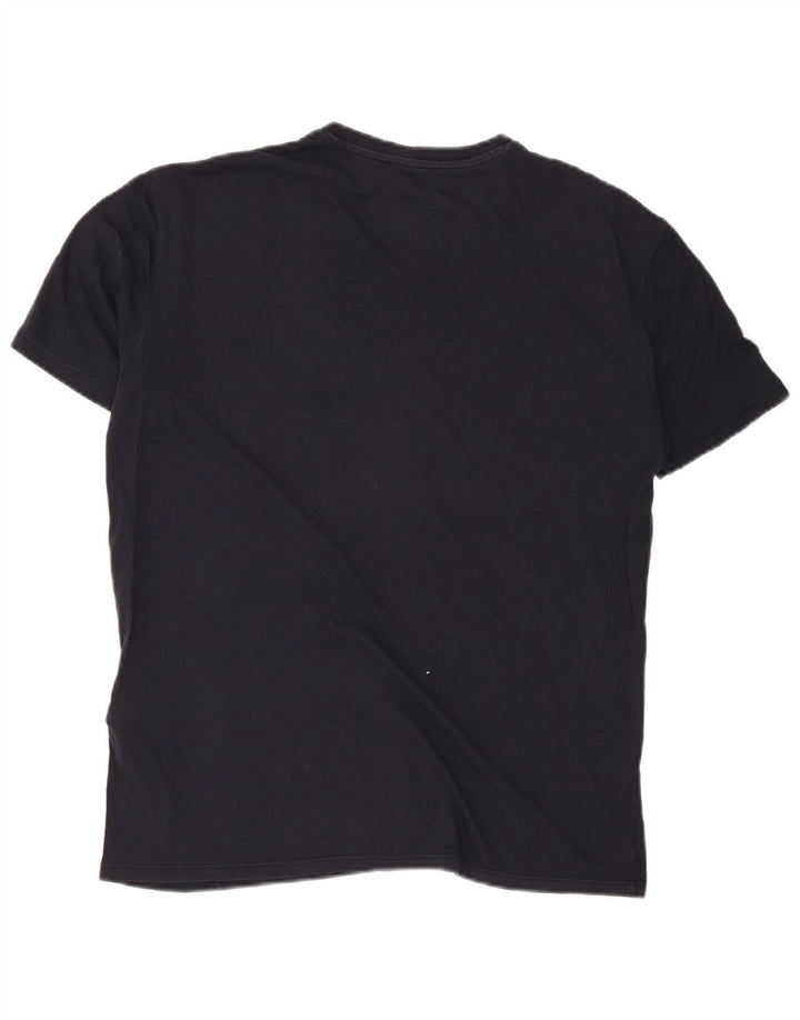 Armani Jeans Herren T-Shirt Top Large Marineblau Baumwolle