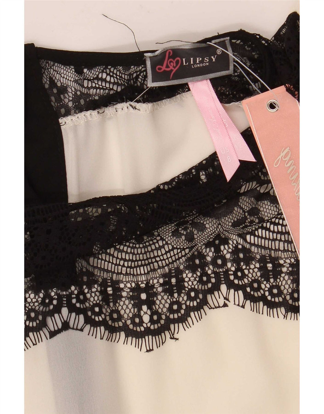 Lipsy Damen-Hemdbluse, UK 12, Mittelweiß, Blumenmuster, Polyester