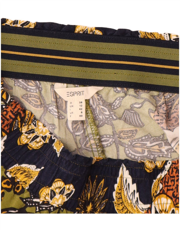 Esprit Damenhose UK 12 Medium W30 L30 Mehrfarbige Viskose mit Blumenmuster
