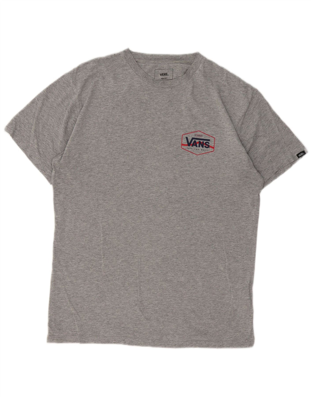 Vans Herren-T-Shirt mit klassischer Passform, mittelgrau gefleckte Baumwolle
