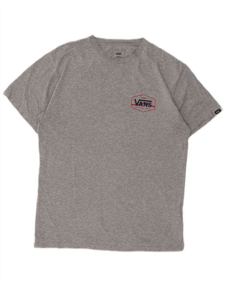 Vans Herren-T-Shirt mit klassischer Passform, mittelgrau gefleckte Baumwolle