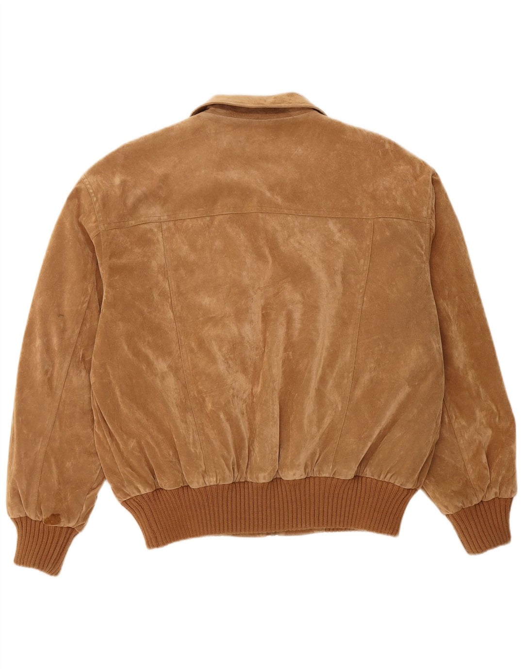 VINTAGE Herren Bomberjacke UK 42 XL Braunes Polyester