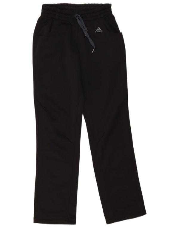 Adidas Damen Climalite Trainingshose UK 10 Small Schwarz Polyester