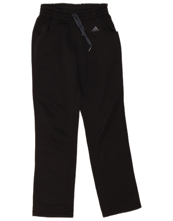 Adidas Damen Climalite Trainingshose UK 10 Small Schwarz Polyester