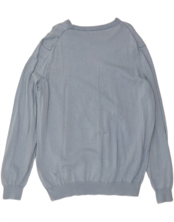 Timberland Herren-Pullover mit Rundhalsausschnitt, 2XL, blaue Baumwolle