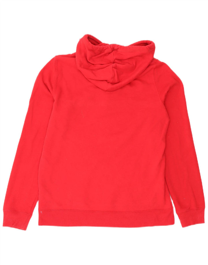 Hollister Herren-Kapuzenpullover mit Grafik, mittelrote Baumwolle