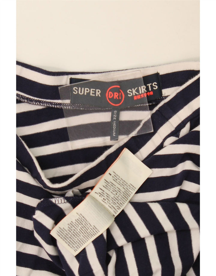 Superdry A-Linien-Rock für Damen, mittelgroß, W28, marineblau, gestreift, Baumwolle