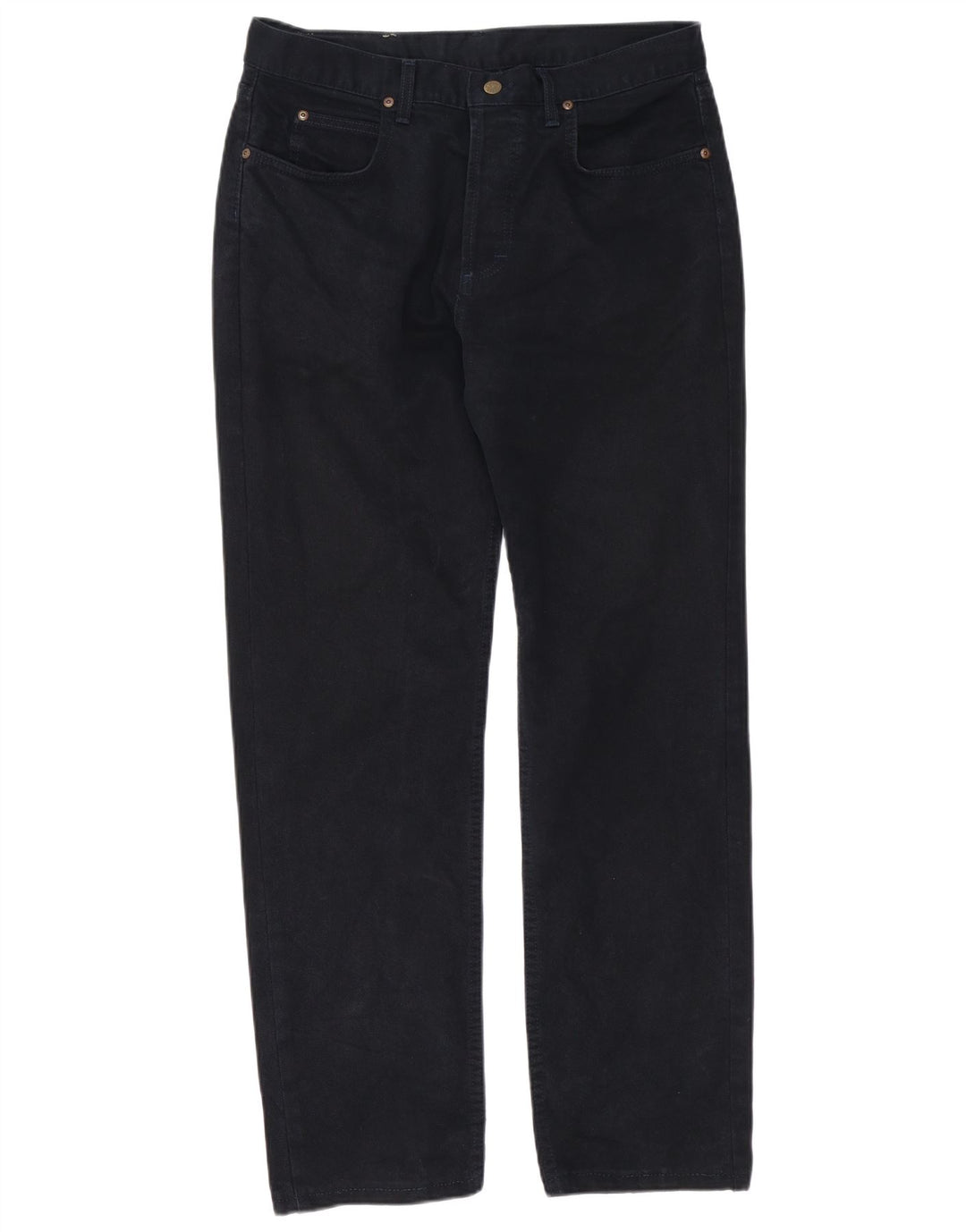 Lee Herren Straight Jeans W34 L31 Marineblaue Baumwolle