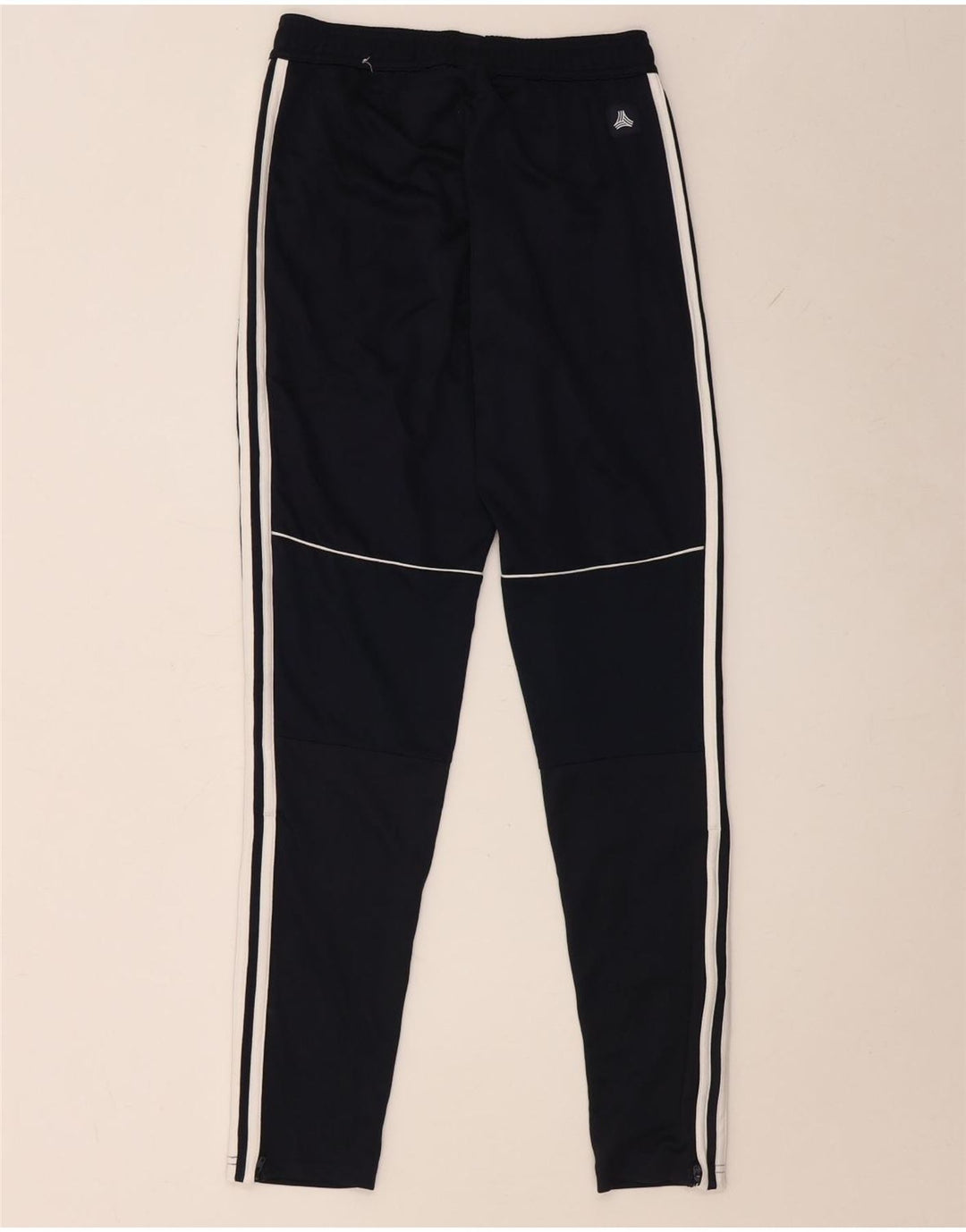 Adidas Damen Trainingshose UK 4 XS Marineblau Polyester