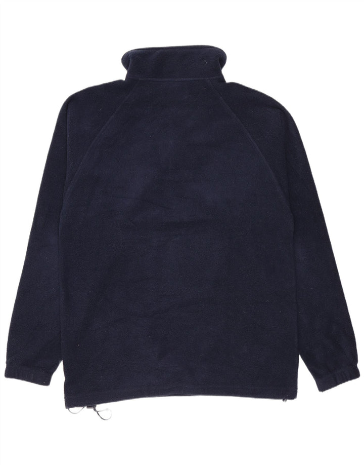 Kappa Herren-Fleecepullover mit Reißverschluss, Größe S, Marineblau