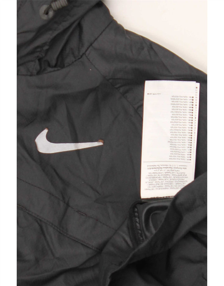 Nike Damen-Regenjacke mit Kapuze, UK 12, Mittelschwarz, Polyester