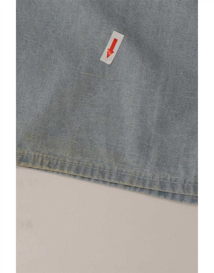 Fordocks Herren-Bermudashorts IT 46 Small W30 Blaue Patchwork-Baumwolle