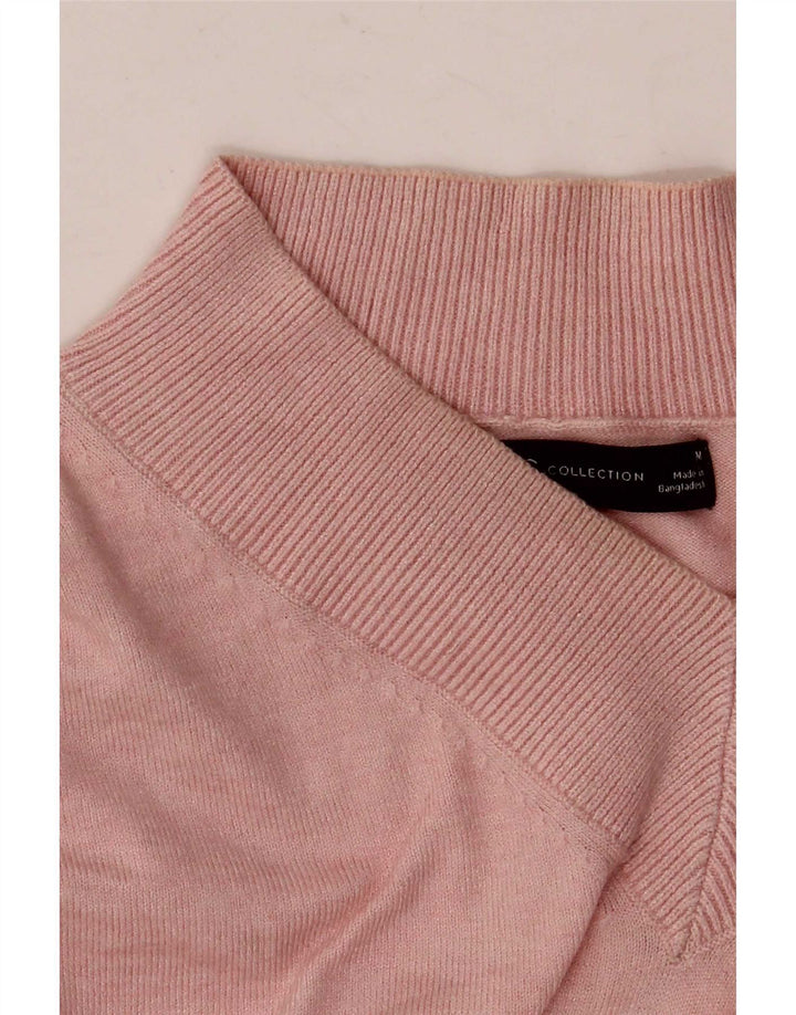 Marks & Spencer Damen-Pullover in Übergröße mit V-Ausschnitt, Gr. 14, Mittelrosa
