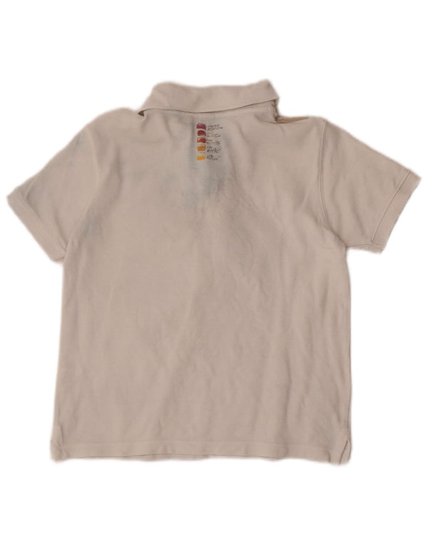 Napapijri Jungen-Poloshirt mit Grafik, 9–10 Jahre, graue Farbblock-Baumwolle