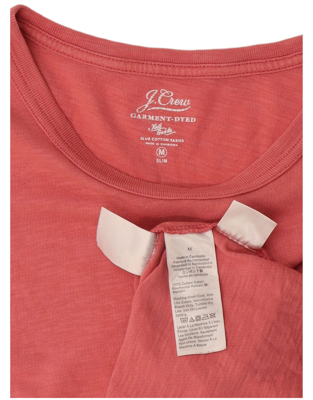 J. Crew Slim T-Shirt-Oberteil für Herren aus Baumwolle in Mittelrosa