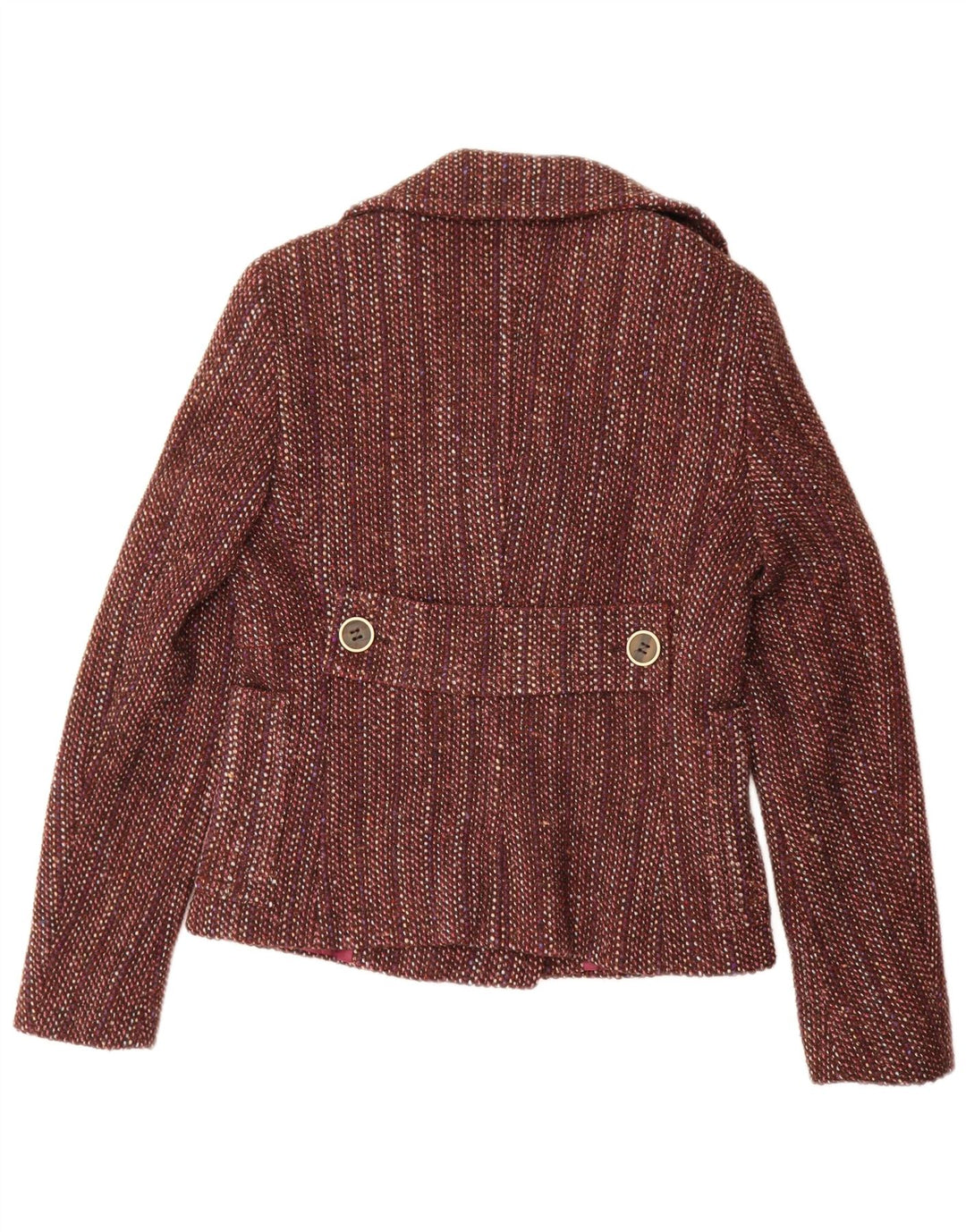 Max & Co. Zweireihiger Damen-Blazer UK 12 Mittelbraun gefleckt
