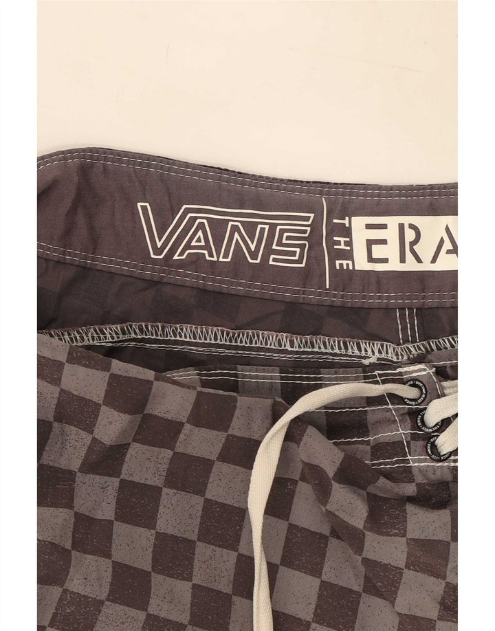 Vans Herren-Badeshorts, groß, grau, geometrisch