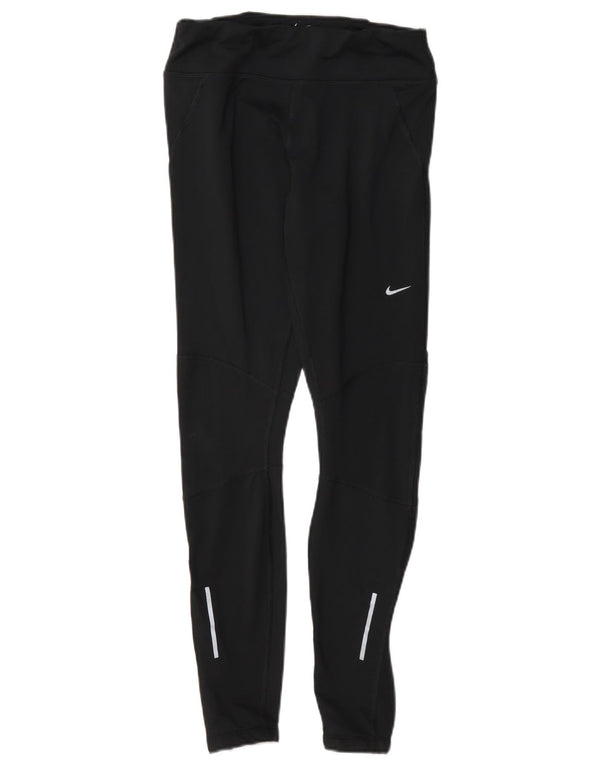 Nike Damen Dri Fit Leggings UK 8 Small Schwarz Polyester