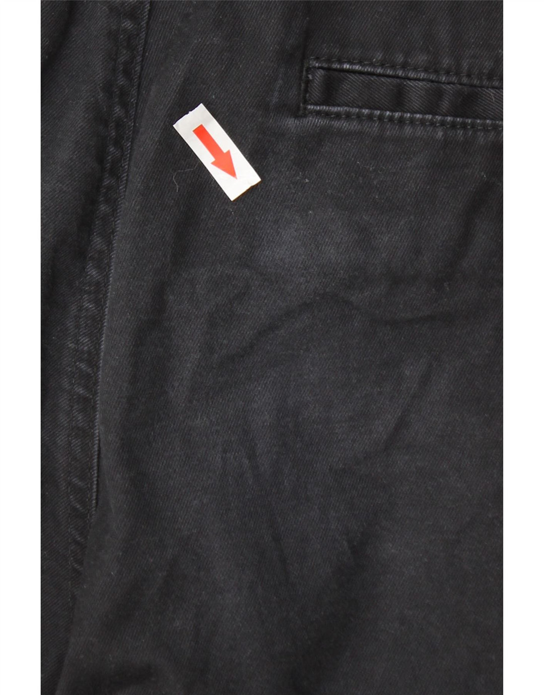 Marks & Spencer Herren Heritage Regular Chinohose W32 L33 Schwarze Baumwolle