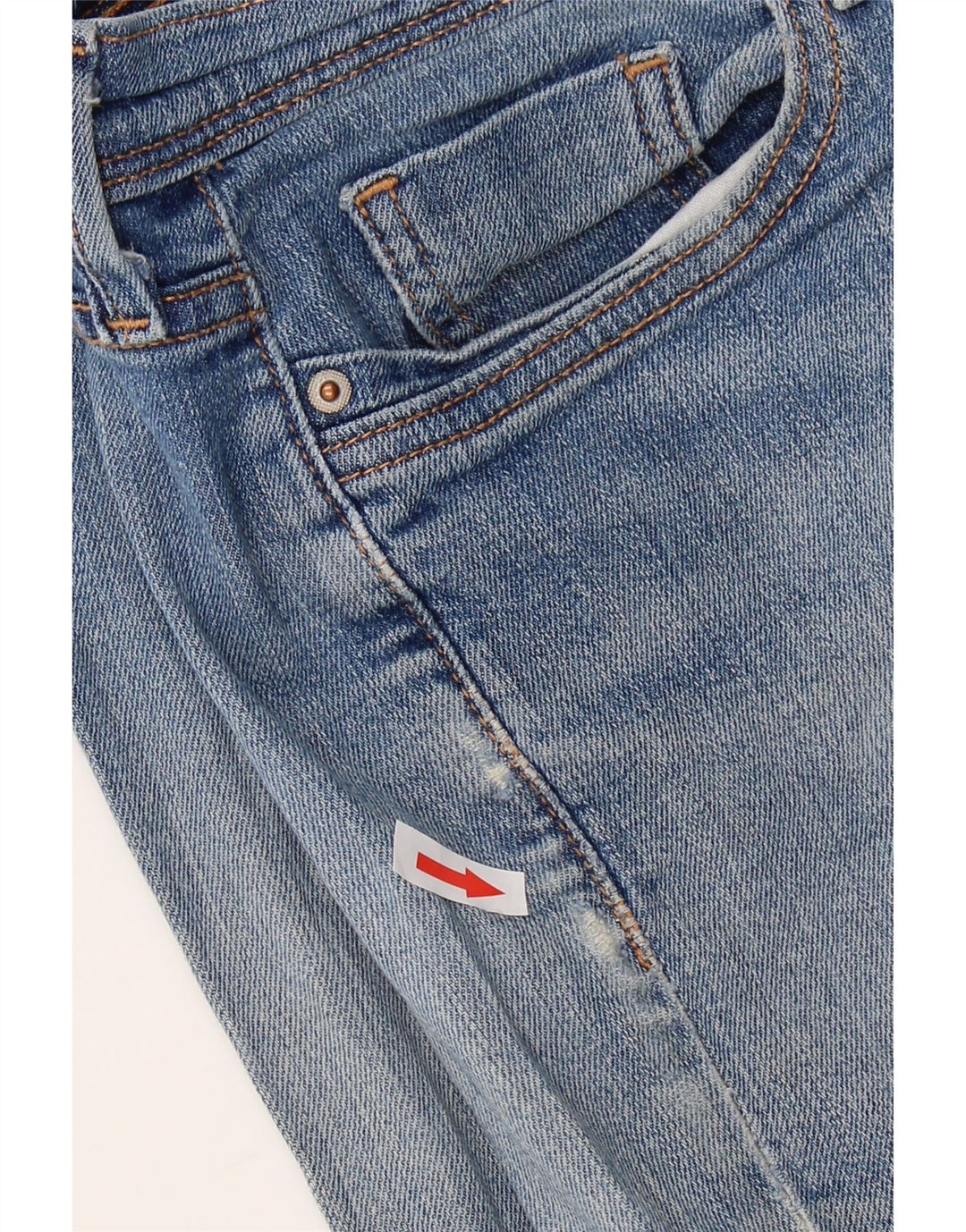 LEVI'S Damen-Jeansshorts mit mittelhohem Bund, US 10, Mittel W30, blaue Baumwolle