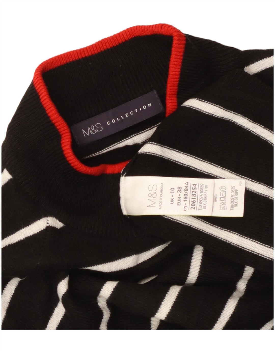 MARKS & SPENCER Rollkragenpullover für Damen, Gr. 10, Schwarz