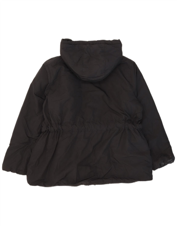 Marks & Spencer Wattierte Damenjacke mit Kapuze, UK 20 2XL, Schwarz, Polyester
