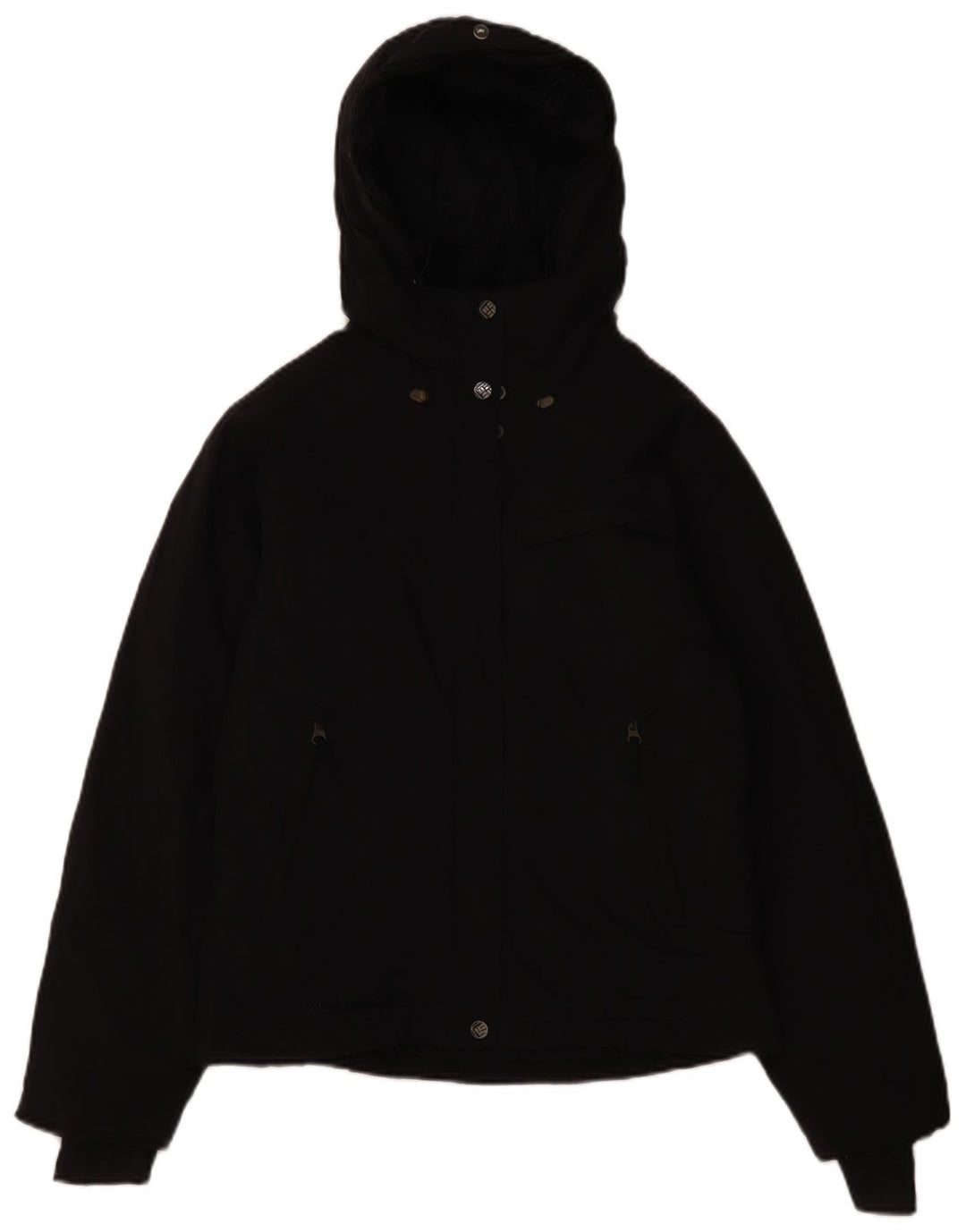 Columbia Damen-Windbreaker-Jacke in Übergröße mit Kapuze, Gr. 10, Größe S, Schwarz