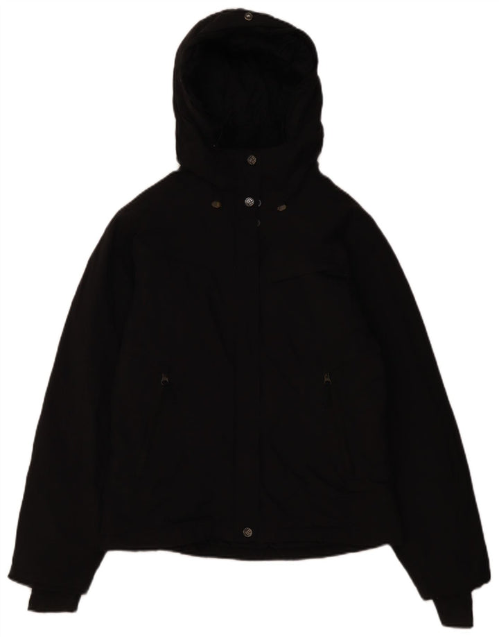 Columbia Damen-Windbreaker-Jacke in Übergröße mit Kapuze, Gr. 10, Größe S, Schwarz