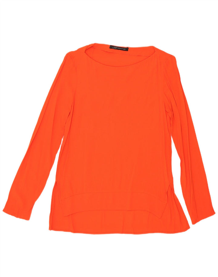Zara Damen Top Langarm UK 6 XS Orange