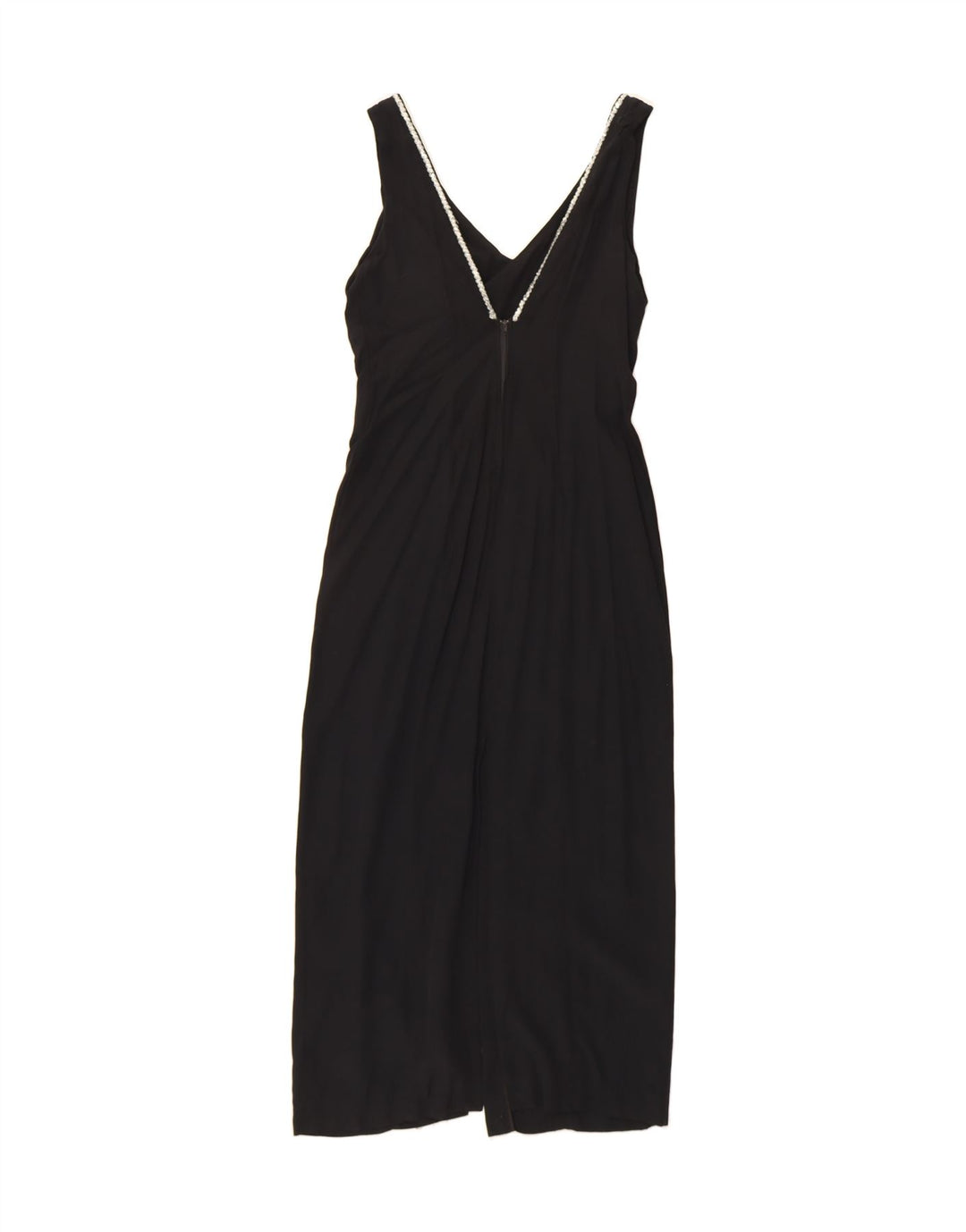 VINTAGE Womens Sleeveless Jumpsuit IT 44 Medium Black Vintage Vintage and Second-Hand Vintage from Messina Hembry 