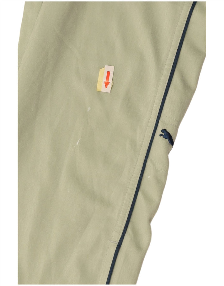 PUMA Herren-Trainingshose aus mittelgrünem Polyester