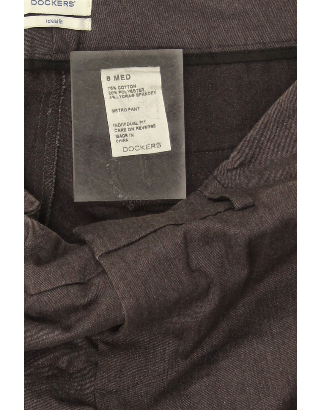 DOCKERS Womens Bootcut Casual Trousers US 8 Medium W31 L32 Grey Cotton Vintage Dockers and Second-Hand Dockers from Messina Hembry 