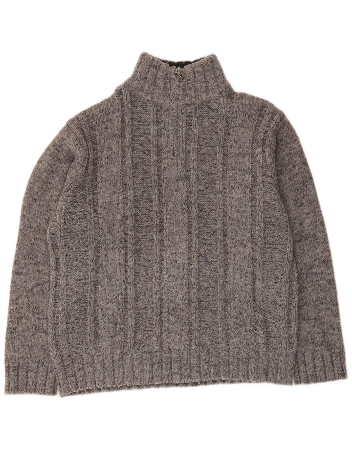 MARKS & SPENCER Herren-Pullover mit Reißverschluss, UK 41/43, Größe L, Grau
