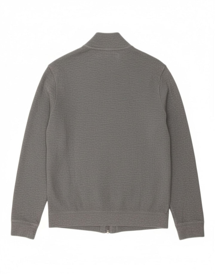 CALVIN KLEIN Mens Tracksuit Top Jacket Small Grey Cotton