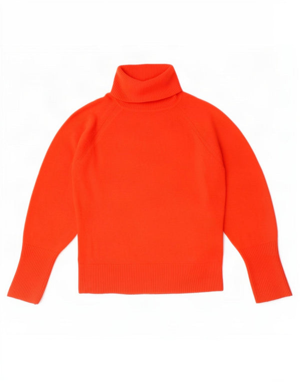 Marks & Spencer Damen-Pullover mit Rollkragen, Gr. 10, Größe S, Rot, Acryl