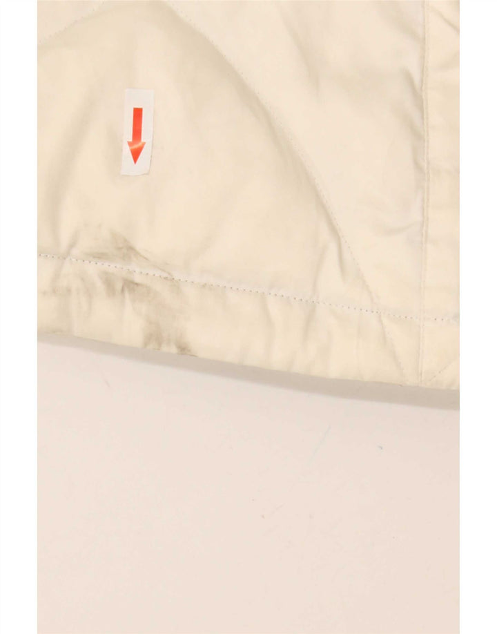 The North Face Damen Wattierte Jacke UK 16 Large Off White Nylon