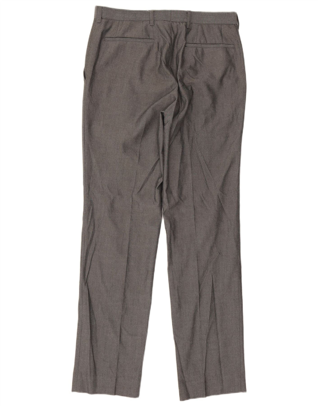 Gerade Herren-Anzughose von Marks & Spencer, W30, L31, grau, Polyester