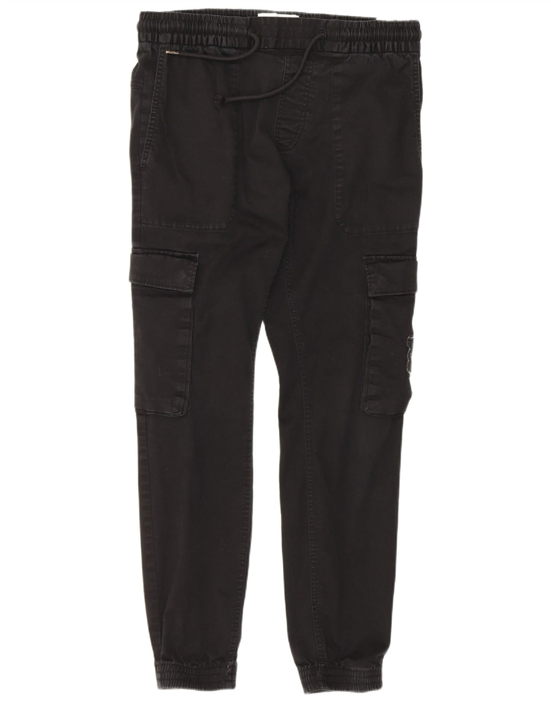 Calvin Klein Damen Joggers Cargohose Medium W30 L28 Schwarz Baumwolle